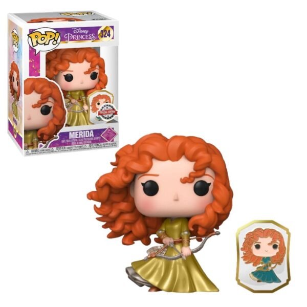 Funko Pop: PRINCESS - Merida N° 324 Special Edition (Incluye PIN)