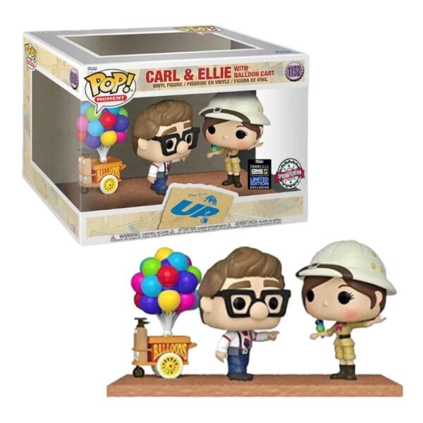 Funko Pop 6": UP - Carl & Ellie with Ballon cart N° 1152 Special Edition, Comic Convention 2022