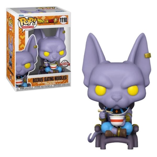 Funko Pop: DRAGON BALL SUPER - Beerus (Eating Noodles) N° 1110 Special Edition