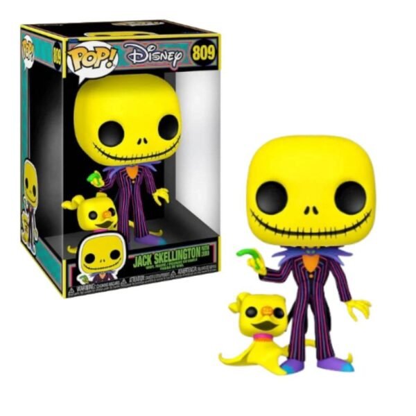Funko Pop 10": JACK SKELLINGTON - Jack Skellington & Zero N° 809