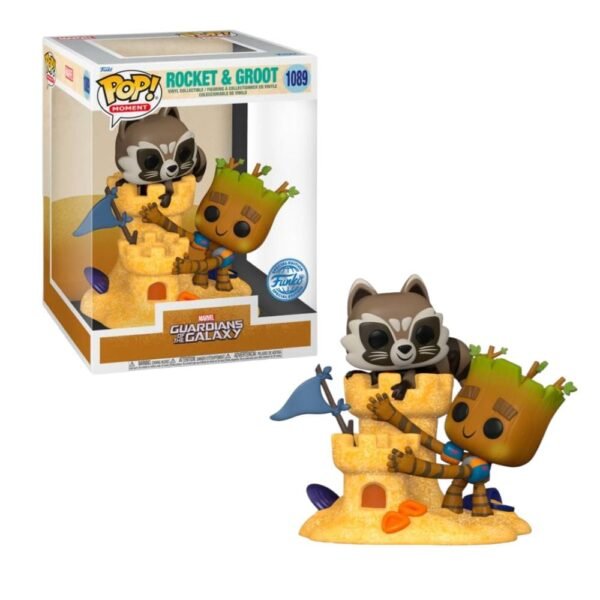 Funko Pop 6": MARVEL - Rocket & Groot Beach Day N° 1089 SE