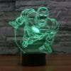 Lámpara Led 3D Marvel Iron Man volando - Imagen 4