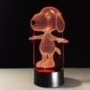 Lámpara Led 3D Snoopy - Imagen 3