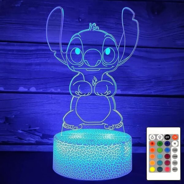 Lámpara led 3d Stitch