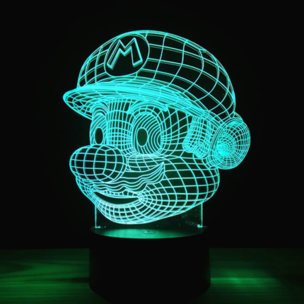 Lámpara Led 3D Mario Bros