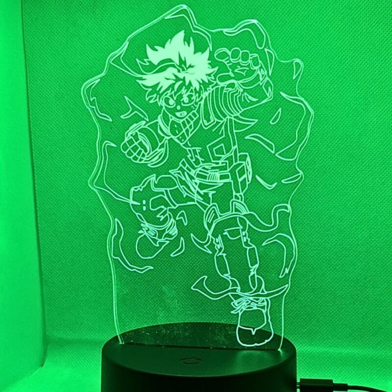 Lámpara Led 3D My Hero Academia Deku V1