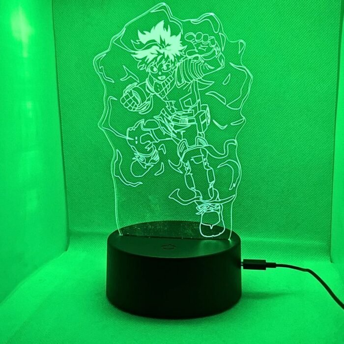 Lámpara Led 3D My Hero Academia Deku V4