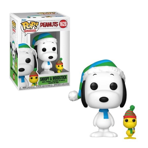 Funko Pop: PEANUTS - Snoopy y Woodstock christmas N° 1628 v1
