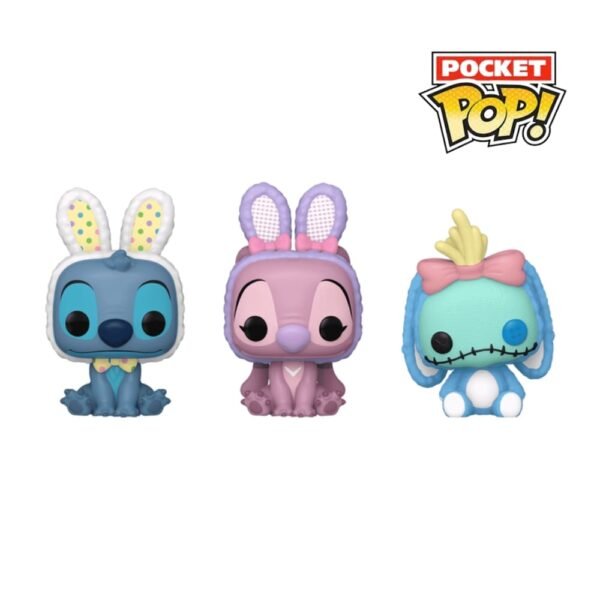 Funko Pocket: DISNEY - Stitch 3 pack (Angela, Stitch y Scrump)