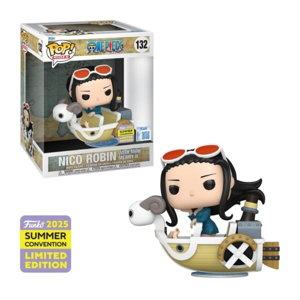 Funko Rides ONE PIECE - Nico Robin with Mini Merry II N 132 - San Diego Comic Con 2025