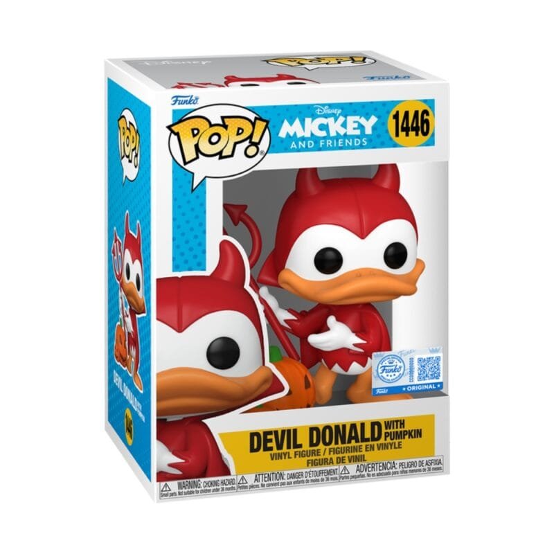 Funko Pop: DISNEY MICKEY AND FRIENDS - Devil Donald with pumpkin N 1446 Specialty Series v2