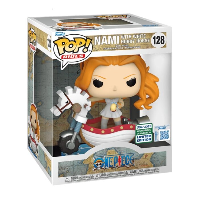 Funko Pop Rides: ONE PIECE - Nami with White Hobby Horse N 128 - Wondrous Convention 2025 v2