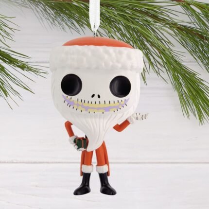 Funko - Hallmark: Ornament (Adorno Navideño) DISNEY - Santa Jack Skellington