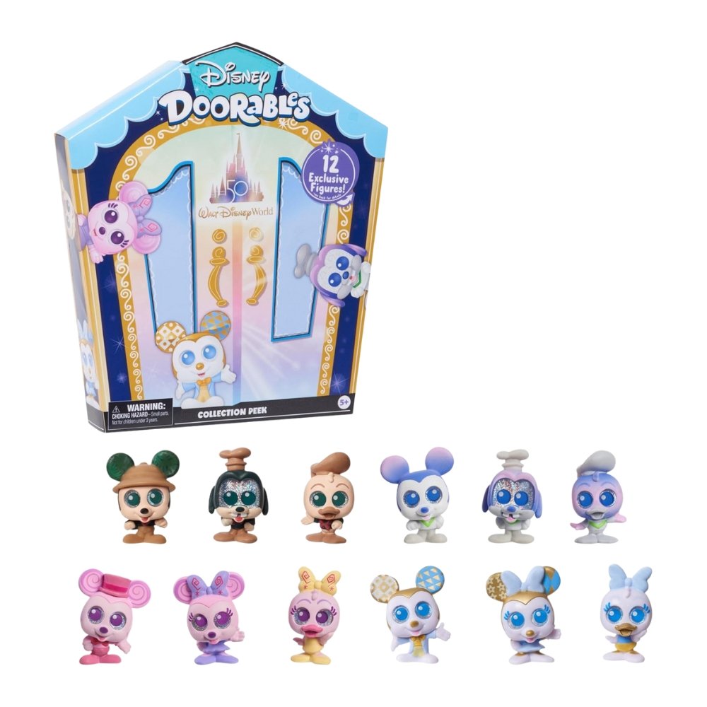 JUST PLAY DISNEY DOORABLES - 50 Aniversario Walt Disney World - Pack de 12 figuras JUST PLAY: DISNEY DOORABLES - 50 Aniversario Walt Disney World - Pack de 12 figuras