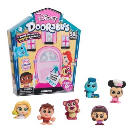 JUST PLAY: DISNEY DOORABLES - Multi Peek Serie 8 - Pack de 5 a 7 figuras