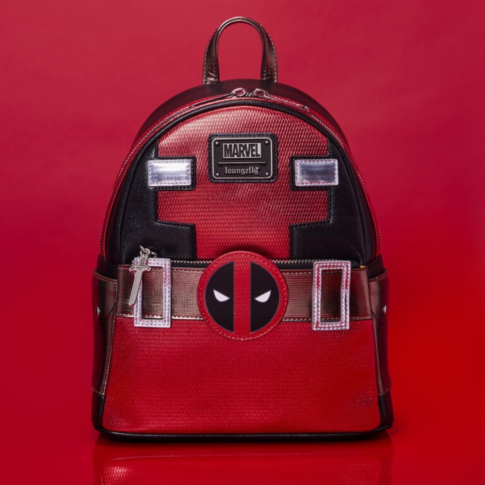LOUNGEFLY MARVEL - Mini mochila Deadpool Metallic LOUNGEFLY: MARVEL - Mini mochila Deadpool Metallic