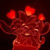 Lámpara led 3D: DISNEY LILO & STITCH - Stitch y Angela