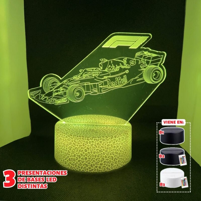 Lámpara led 3D: Fórmula 1 F1