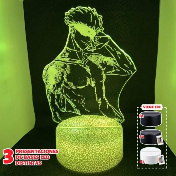 Lámpara led 3D: JUJUTSU KAISEN - Satoru Gojo