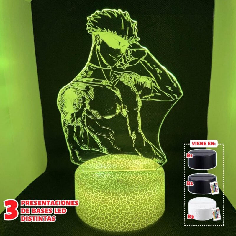 Lámpara led 3D: JUJUTSU KAISEN - Satoru Gojo