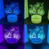 Lámpara led 3D: Moto deportiva biker