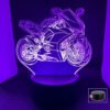 Lámpara led 3D: Moto deportiva biker