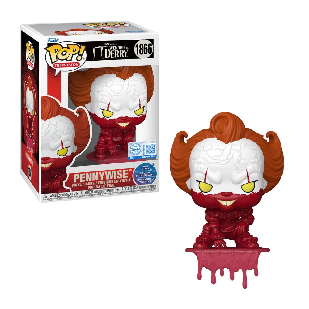 Funko Pop IT WELCOME TO DERRY - Pennywise (Shelf Sitter) N 1866 Entertainment Earth Funko Pop: IT WELCOME TO DERRY - Pennywise (Shelf Sitter) N 1866 Entertainment Earth
