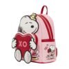 LOUNGEFLY: Mini mochila Peanuts Snoopy Valentine's Day XO