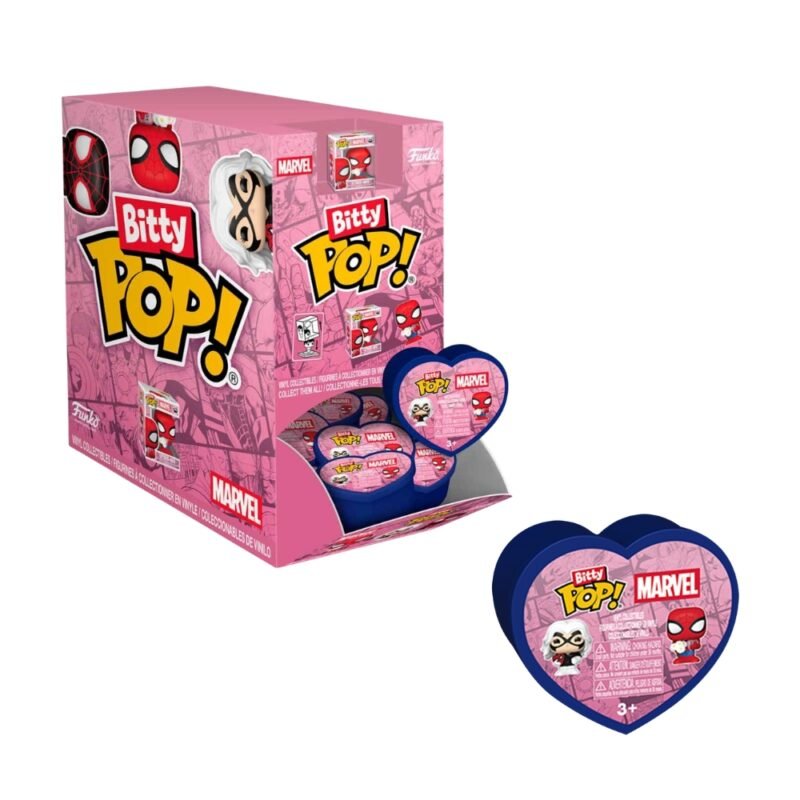 Funko Bitty Pop Mystery: MARVEL - Spider Man Valentine (1 unid.)