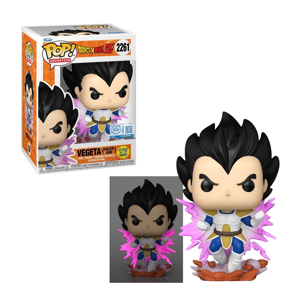 Funko Pop DRAGON BALL Z - Vegeta Galick Gun (Glow in the Dark) N 2261 GameStop Funko Pop: DRAGON BALL Z - Vegeta Galick Gun (Glow in the Dark) N 2261 GameStop
