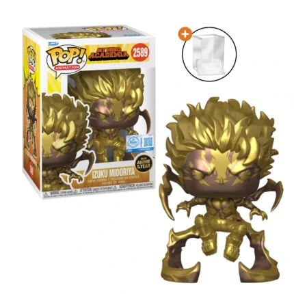 Funko Pop: Izuku Midoriya Deku (Gold) #2589 Exclusivo con protector - My Hero Academia